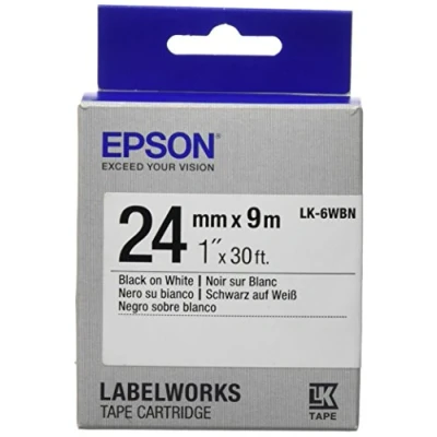 Image of Epson C53S656006 Standard Label Work Tape Cartridge, Black (235K950)