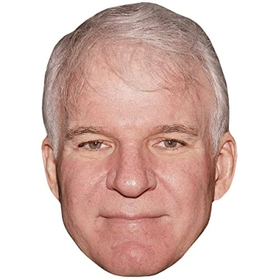 Image of Steve Martin (Smile) Celebrity Mask, Flat Card Face, Fancy Dress Mask