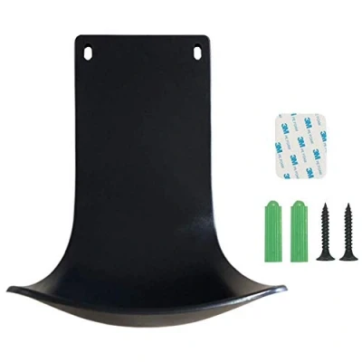 Image of Daylife Drip Tray for Automatic Soap Dispenser, Wall Mount and Hand Sanitizer Dispenser Stand,Soap Bracket, Prevent Dripping Spraying (Black with hole a pair of nails)