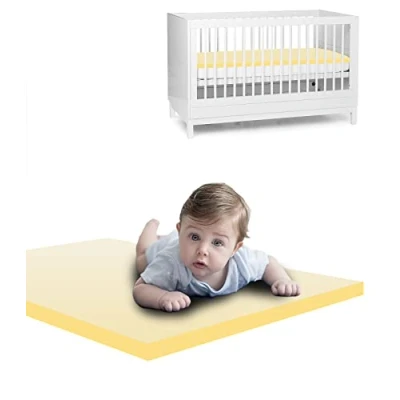 Image of Cotbed Mattress Topper, 2.5cm 1&quot; Orthopaedic Memory Foam Topper For and Toddle bed (Cotbed 140 x 70 2.5 cm)