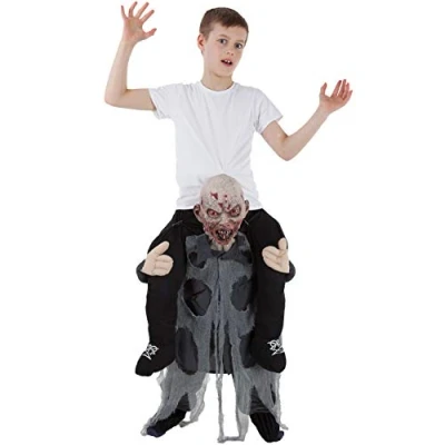 Image of Morph Zombie Kids Piggyback Costume, Carry Me Costume Kids, Halloween Piggy Back
