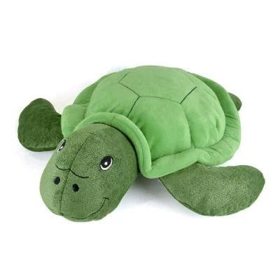 Image of A2Z Hot Water Bottle 800ML 3D Turtle Plush Fleece Cover Rubber Bag for Pain Relief Cosy Nights and Relaxation