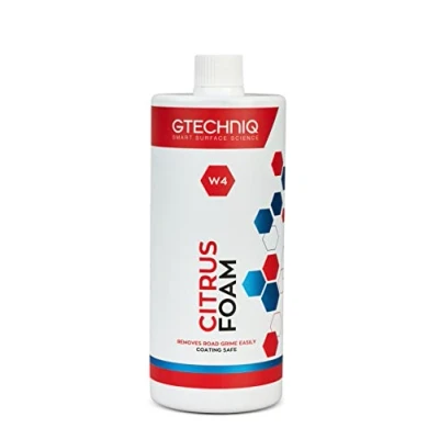 Image of Gtechniq Auto W4 Snow Foam Car Shampoo and Degreaser For Cars, 100% Biodegradable Non Caustic Pre Wash Wash, 1L