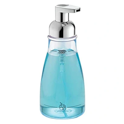 Image of iDesign 1 Piece Foaming Soap Pump, Clear/ Chrome