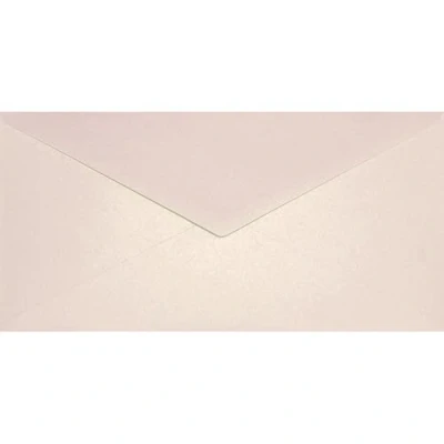 Image of Netuno 25 long rose Gold pearlescent envelopes DIN DL 110x220mm 8.66x4.33 inches 120gsm Aster Metallic Candy Pink gummed pointed flap no window for wedding invitations greeting card brochure RSVP