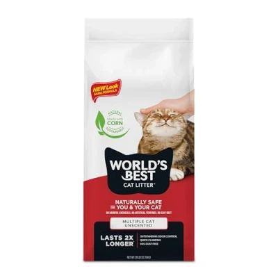 Image of World&#039;s Best Cat Litter 28lb,Multiple Unscented, 12.7 kg (Pack of 1)