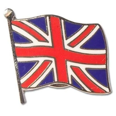 Image of UNION JACK GREAT BRITAIN WAVING SMALL FLAG QUALITY ENAMEL LAPEL PIN BADGE