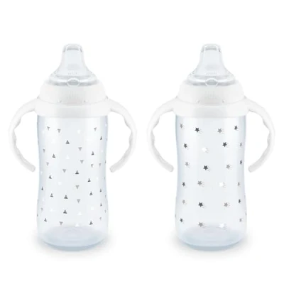 Image of NUK Large Learner Cup, 10 oz, 9+ Months, Timeless Collection, Amazon Exclusive, 2 Count (Pack of 1)