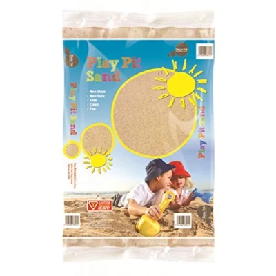 Image of Children’s Play Sand, Premium Quality, 10KG Light Colour Non Toxic, Natural Washed Pit, Ideal for Kids, Craft, Pets and Aquarium…