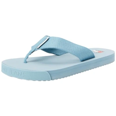 Image of Tommy Jeans Men&#039;s TJM Elevated FLIP Flop EM0EM01393, Blue (Skyscrape Blue), 6.5 UK