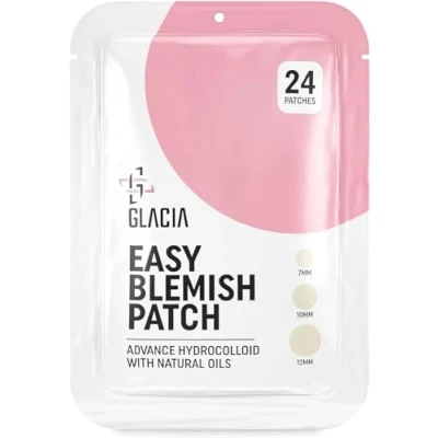 Image of Spot Patches by Glacia® Pimple 24 Pack of Hydrocolloid Skin for All Types Gentle and Natural Clear Smooth