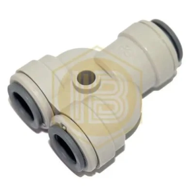 Image of JOHN GUEST 3/8&quot; OD TUBE EQUAL Y CONNECTOR 2 Way (Push in Fittings, Imperial)