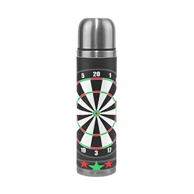 Image of Eslifey Target Darts Leak Proof Water Bottle Insulated Double Vacuum Stainless Steel Thermos 500ML