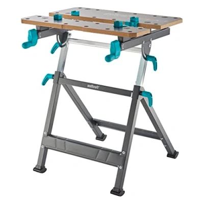 Image of wolfcraft MASTER 650 ERGO clamping and working table I 6870000 Height adjustable