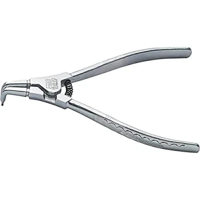 Image of HAZET 1846D 0 139 mm Circlip Pliers Chrome Plated/Steel Grey