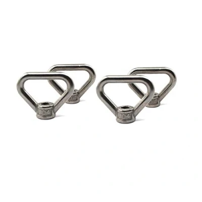 Image of 4 pcs of M8 304 Stainless Steel Heavy Duty Lifting Eye nut Triangle Shaped Screw Fastener