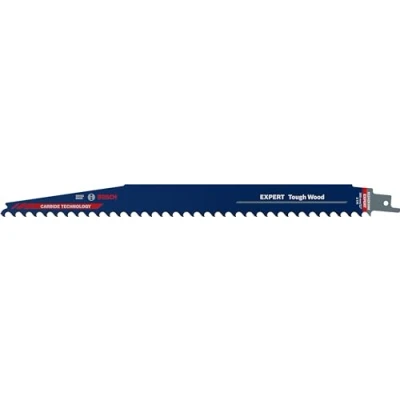 Image of Bosch Professional 1x Expert ‘Tough Wood’ S 1242 KHM Reciprocating Saw Blade (for Pressure treated lumber, Construction wood, Length 300 mm, Accessories Saw)