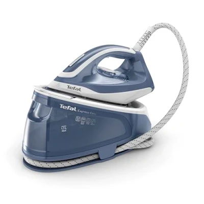 Image of Tefal Express Essential Steam Generator Iron, 120 g/min Output, 340 Boost, 5.9 Pump Bars with Scale Rinsing System, SV6132G0