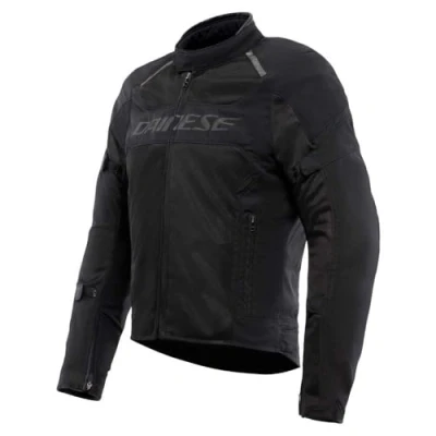 Image of DAINESE Air Frame 3 Tex Jacket, Summer Motorcycle Jacket with Detachable Windproof Lining, Man, Black/Black/Black, 44