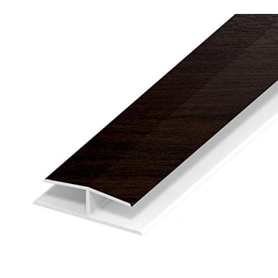 Image of Rosewood Soffit Joint/H Trim PVC Plastic Jointing 9mm Board/Panel Joint 1m Length