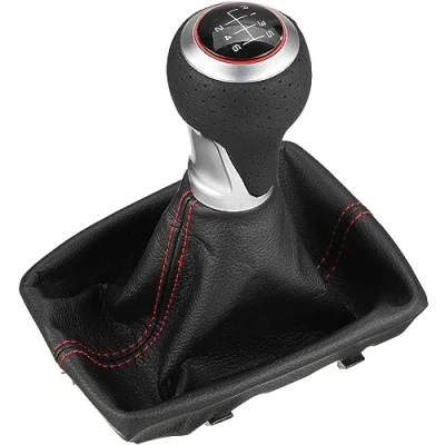 Image of Tri Aroute Car Manual Gear Shift Knob for Audi A4 S4 8K A5 8T Q5 8R S Line 2007 2015 PU Leather Gaiter Boot Cover 6 Speed