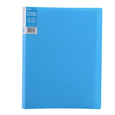 Image of Eagle A4 Presentation Display Book 40 Clear Pockets (Blue)