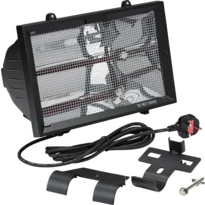Image of KnightsBridge 1300W Outdoor Infrared Heaters Black