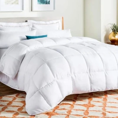 Image of Linenspa 4 Seasons Microfibre Duvet All Season Ultra Soft 220 x 240 cm, White