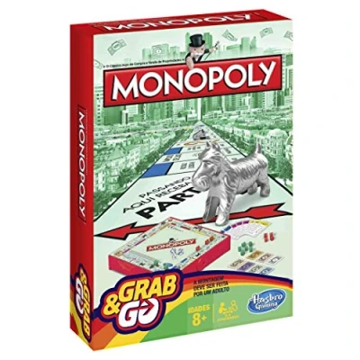 Image of Hasbro Monopoly, Travel Game Portuguese version multicoloured