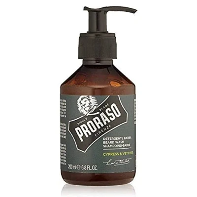 Image of Proraso Cypress &amp; Vetyver Beard Wash 200ml