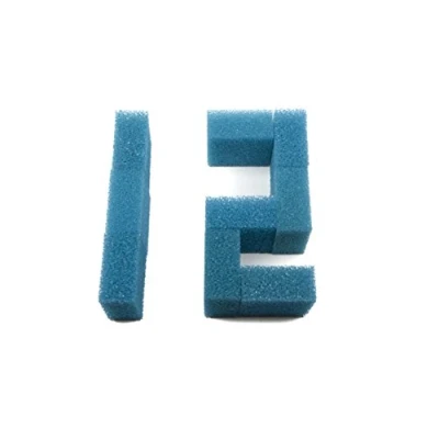Image of LTWHOME Compatible with Coarse Foam Filter Pads Fish Tanks Juwel Compact/BioFlow 3.0 Filters/M(Pack of 12)