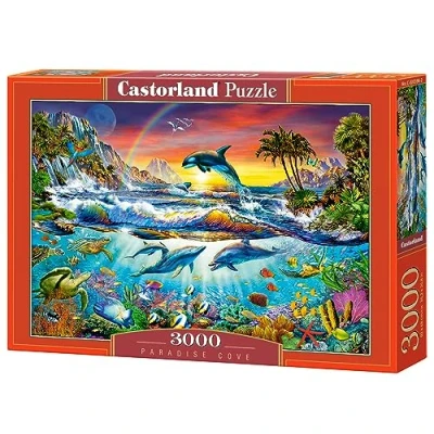 Image of Castorland C 300396 Hobby Panoramic Paradise Cove Jigsaw Puzzle, 3000 Pieces Set, Multi