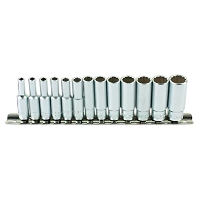 Image of Laser 7589 Bi Hex Deep Socket Set 1/4&quot;D 13pc