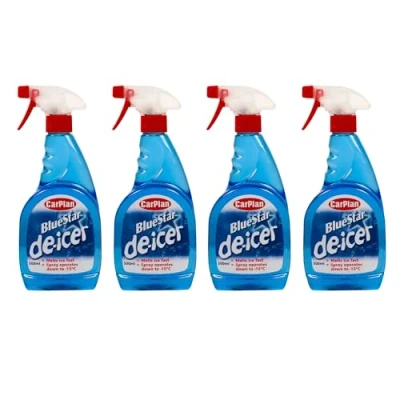 Image of CarPlan TDI501 Blue Star Winter De Icer Trigger Spray 500ml x 4