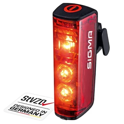 Image of SIGMA SPORT Blaze LED Bike Light, StVZO Approved, Battery Powered Rear Light with Brake Red