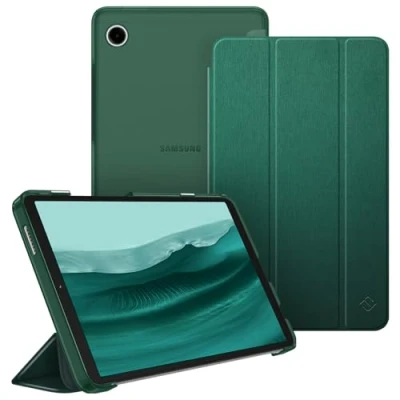 Image of FINTIE Case for Samsung Galaxy Tab A9 8.7 Inch 2023, Ultra Thin Protective with Translucent Back Cover Tablet SM X110/X115/X117, Dark Green