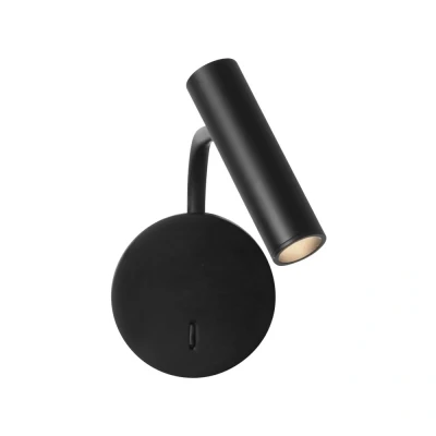 Image of Enna Wall LED Matt Black Reading Light Astro