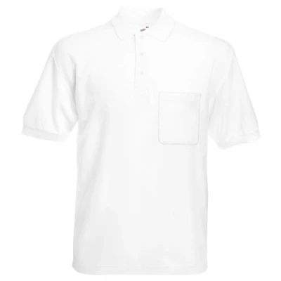 Image of Fruit of the Loom Men&#039;s 65/35 Polo Shirt, White, XXX Large