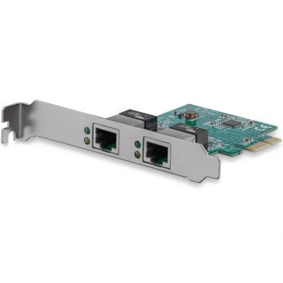 Image of StarTech.com Dual Port PCIe Network Card Low Profile RJ45 Realtek RTL8111H Chipset Ethernet Gigabit NIC (ST1000SPEXD4)
