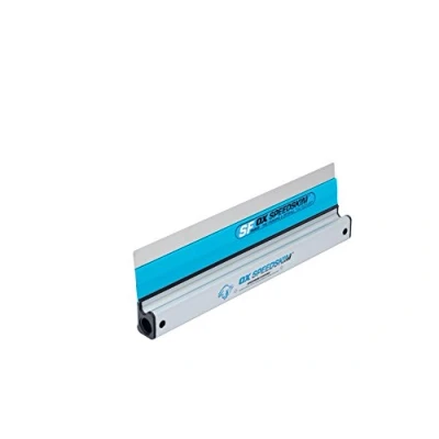 Image of OX Speedskim Plaster Skimming Finishing Rule SF 450mm I Stainless Steel Flex Blade &amp; Extruded Aluminium Handle