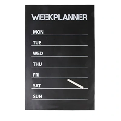 Image of Self adhesive Week Planner Blackboard Wall Sticker plus 1 Chalk 45 x 30cm