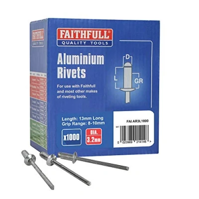 Image of Faithfull FAIAR3L1000 Aluminium Rivets (1000) 13MM Long