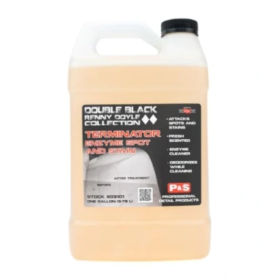 Image of P &amp; S PROFESSIONAL DETAIL PRODUCTS Terminator Enzyme Spot Stain Remover Perfect for Deoderizing, Removing Embedded Soils, Grease, Dirt and Protein Based Stains; Fresh Scent (1 Gallon)