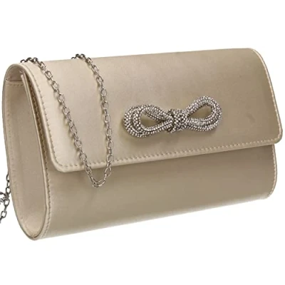 Image of SwankySwans Women&#039;s Daphne Clutch Bag, Ivory