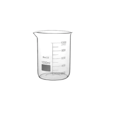 Image of Rocwing Boro 3.3 Glass Graduated Measuring Beaker for Lab or Kitchen (1000ml)