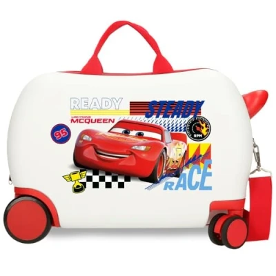Image of Disney Joumma Cars Lets Race, White, Children&#039;s Suitcase