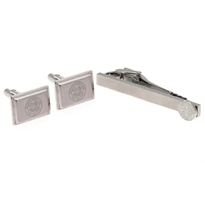 Image of Celtic F.C. Tie Slide &amp; Cufflink Set Official Merchandise