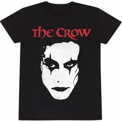 Image of Spiral The Crow Face Front Print T Shirt Black M