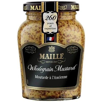 Image of Maille Wholegrain since 1747 Mustard for pork, beef, and salad dressings 210 g
