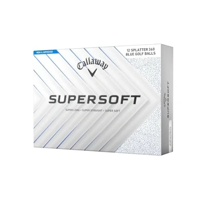 Image of Callaway Golf Supersoft Ball 2025, Blue Splatter